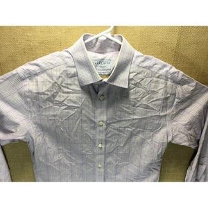 Charles Tyrwhitt 16/33 Non Iron Lilac Plaid Check